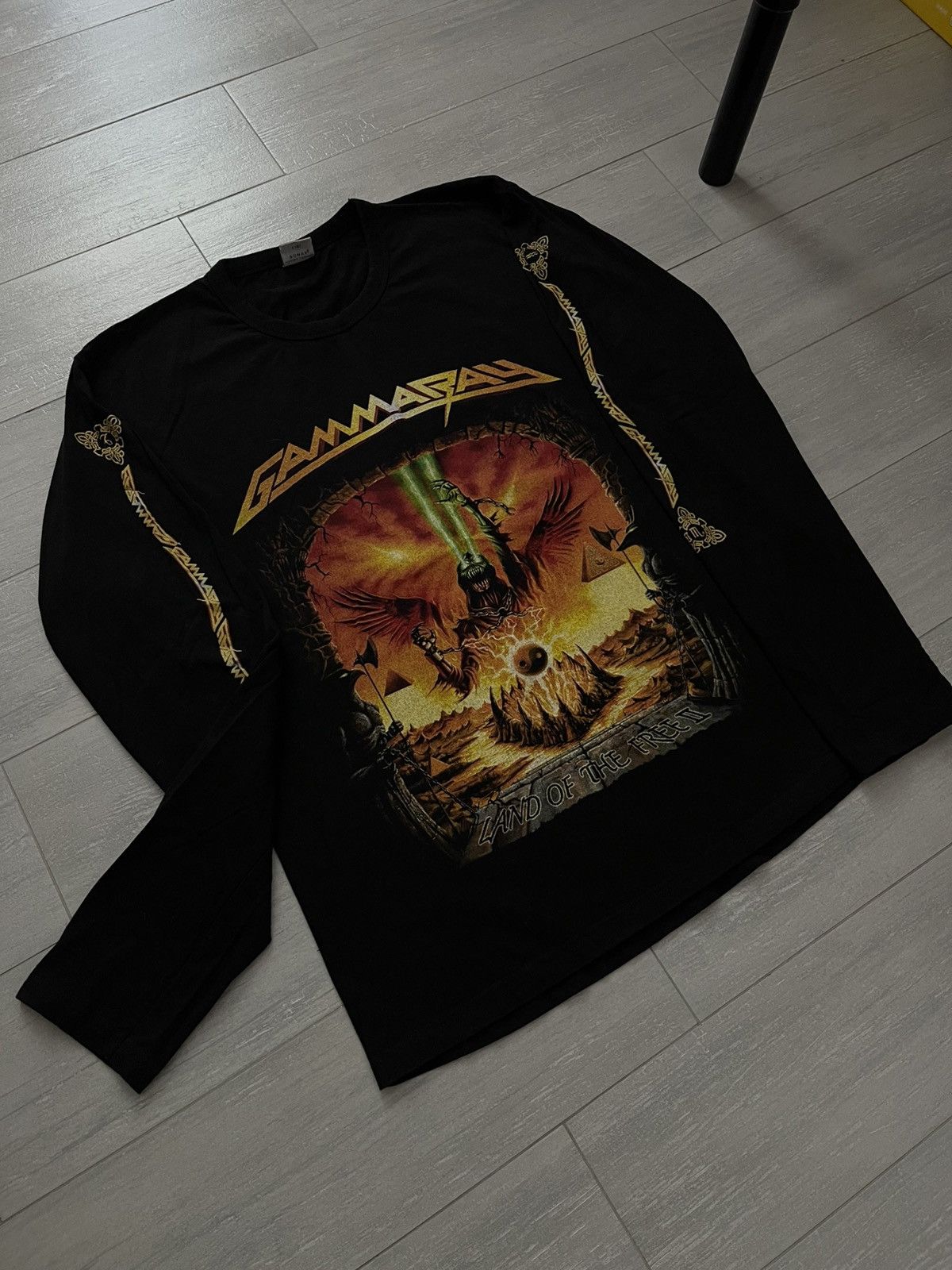 Band Tees × Vintage T-Shirt Longsleeve Long Rock Gamma Ray Hellish Rock 2007 /08 Size US XL / EU 56 / 4 - 4 Thumbnail