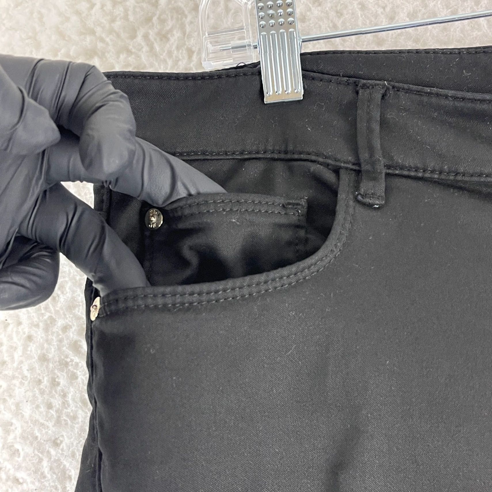 Massimo Dutti Massimo Dutti Black Straight Leg Pants Womens Size 10 Mid-Rise Casual) Size 32" / US 10 / IT 46 - 5 Thumbnail