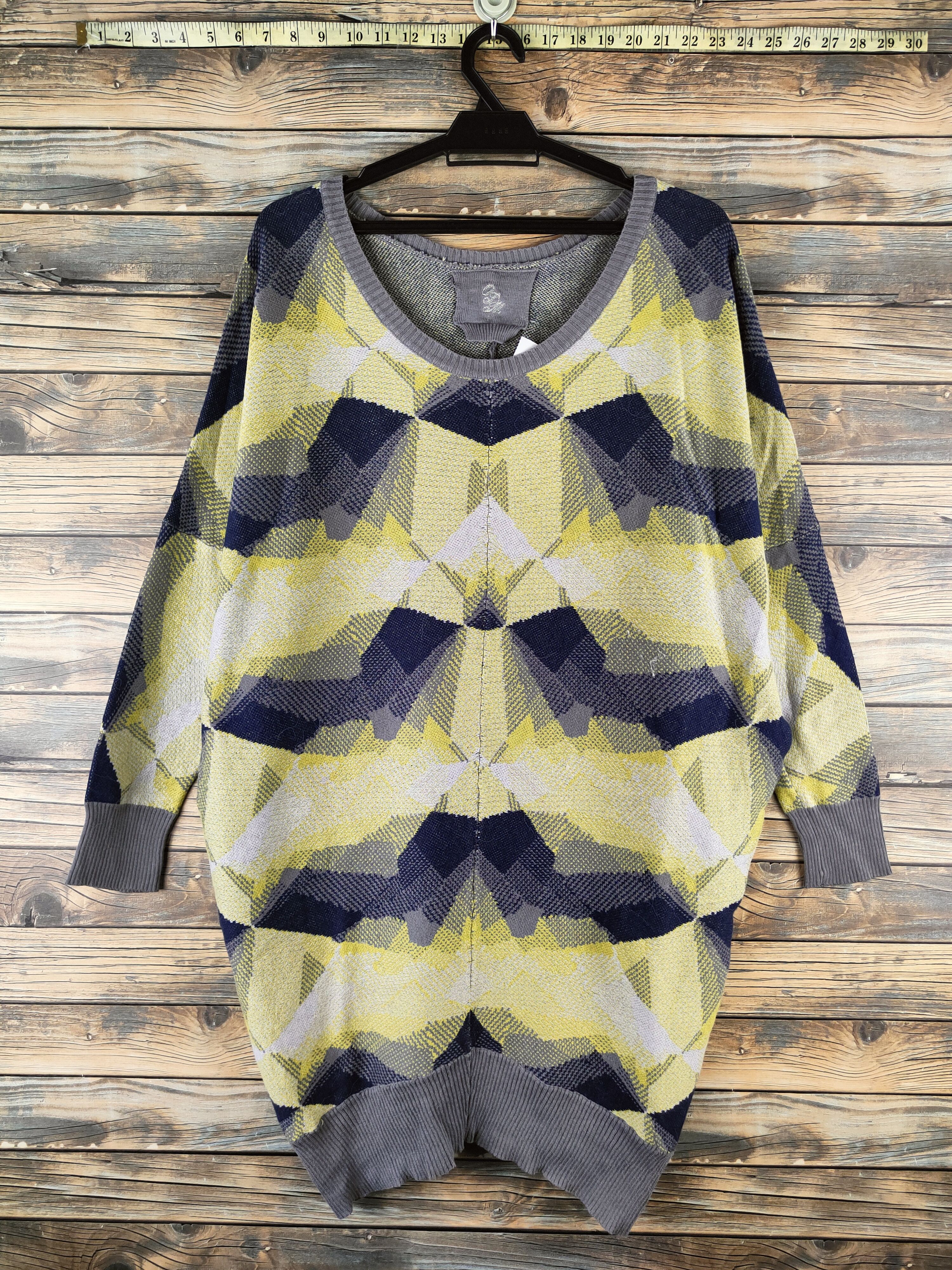 Japanese Brand DL OJM Gray Green Knitwear Sweatshirts #46-971 Size XL / US 12-14 / IT 48-50 - 1 Thumbnail