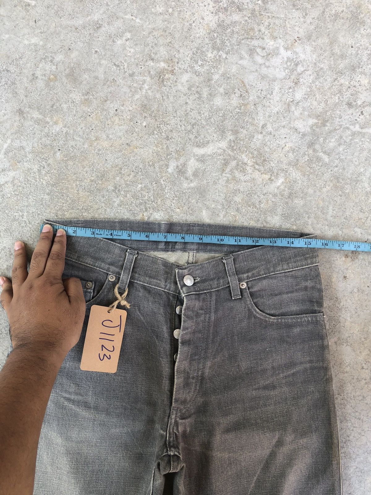 Helmut Lang Helmut Lang Classic Raw Denim Distressed Size US 31 - 22 Thumbnail