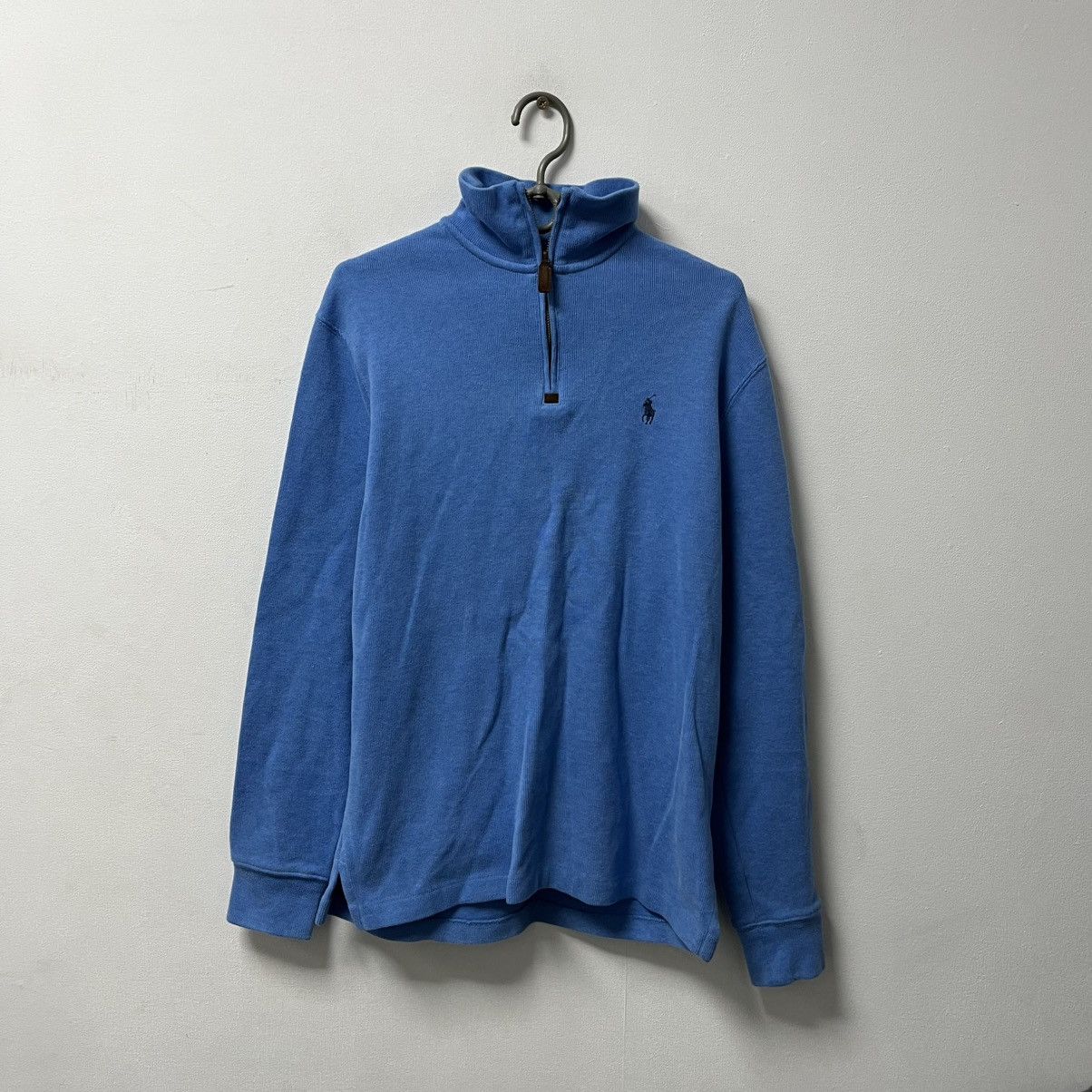 Polo Ralph Lauren Vintage Polo Ralph Lauren 1/3 zip up faded y2k sweatshirt Size US S / EU 44-46 / 1 - 1 Thumbnail