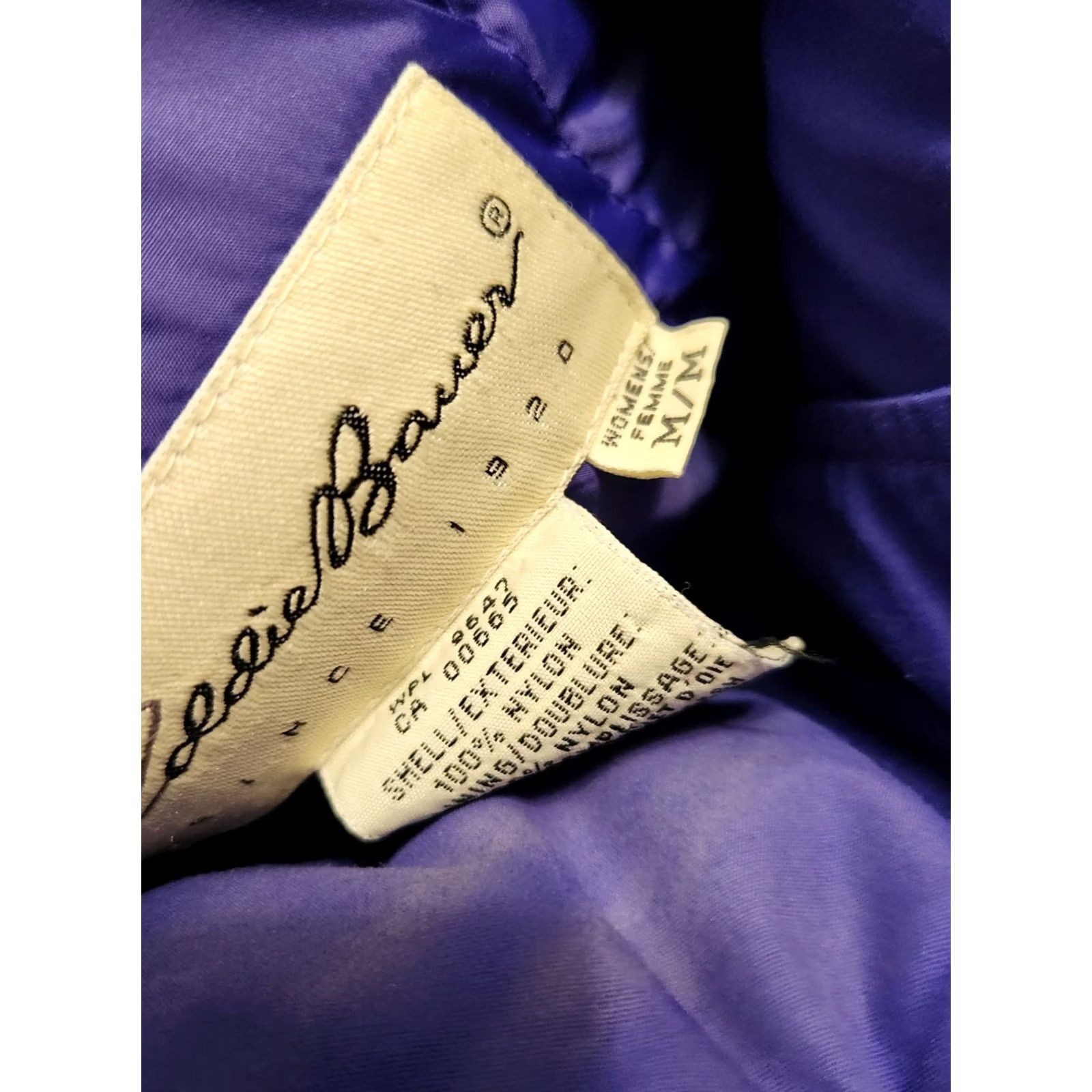 Eddie Bauer VINTAGE Eddie Bauer Womens Jacket Ski MEDIUM Goose Down Puffer Jacket Purple Hood VTG Size M / US 6-8 / IT 42-44 - 3 Thumbnail