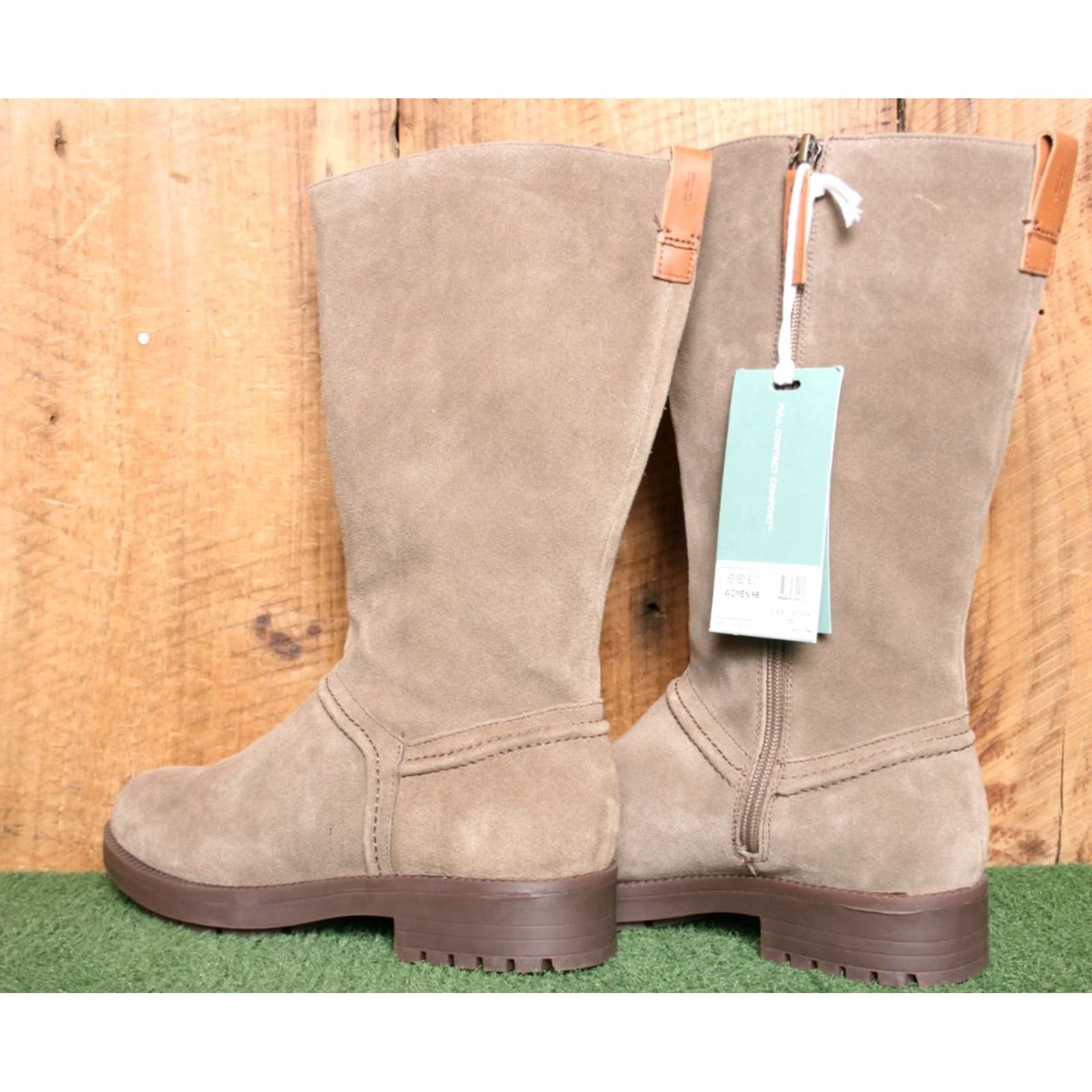 Vintage REVITALIGN Kennedy Boot Mid-Calf Brown Suede Riding Boots Sz. 9B Womens Size US 7 / IT 37 - 3 Thumbnail