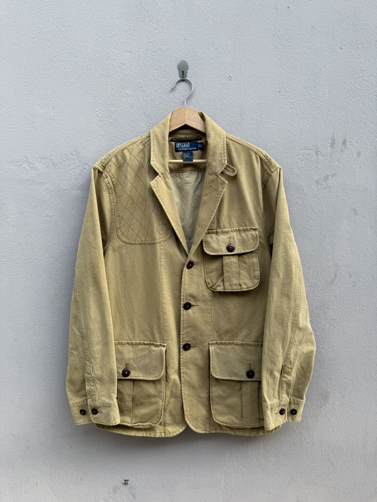 Polo Ralph Lauren 90’s POLO Ralph Lauren Sportman Hunting 3D Pocket Jacket Size US L / EU 52-54 / 3 - 18 Thumbnail