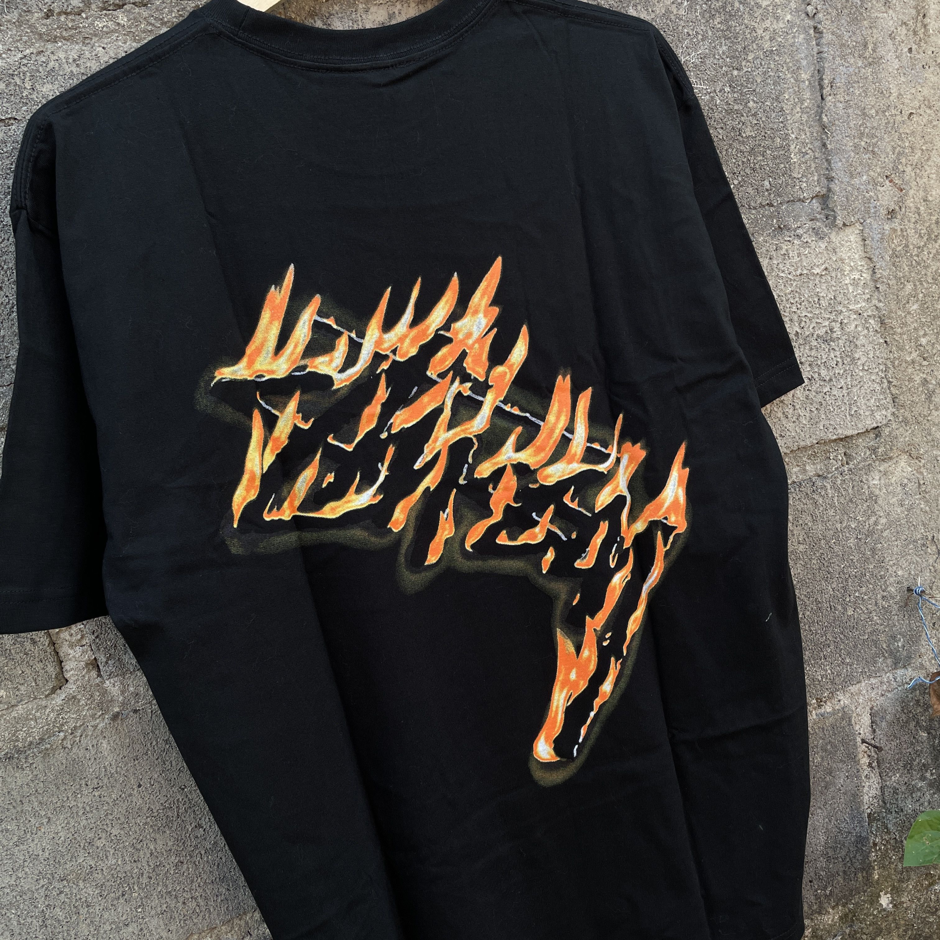 Stussy STUSSY " STOCK BURNING " TEE BLACK Size US L / EU 52-54 / 3 - 2 Thumbnail
