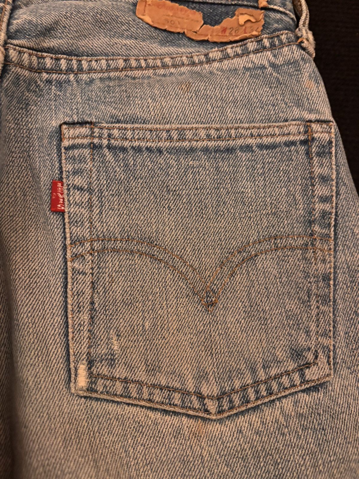Levi's Vintage Levis selvedge Redline button 6 Size US 29 - 12 Thumbnail
