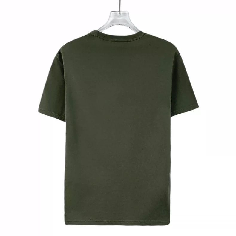 Gucci Gucci Dark green logo cotton round-neck short-sleeved T-shi Size US M / EU 48-50 / 2 - 2 Thumbnail