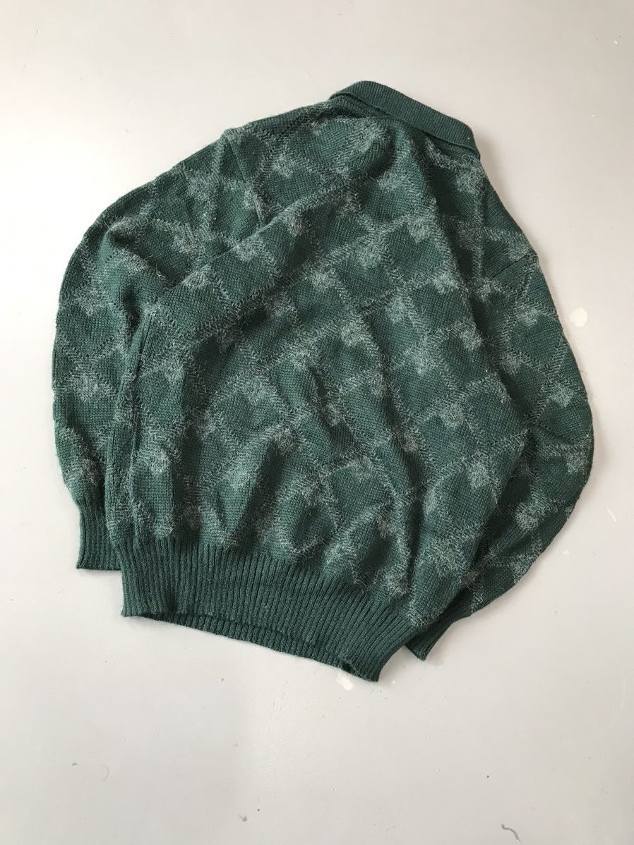 Designer × Vintage Rare vintage crocodile coller knit sweater Size US L / EU 52-54 / 3 - 6 Thumbnail