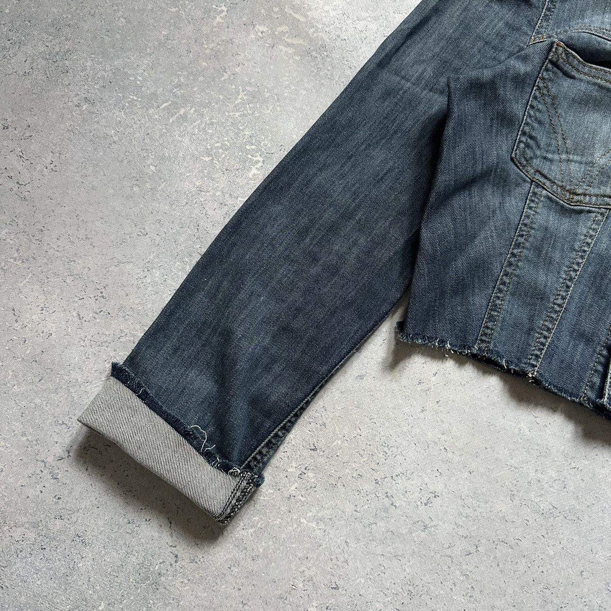 Dolce & Gabbana Vintage Y2K Dolce Gabbana Cropped Denim Jacket Womens XS Size XS / US 0-2 / IT 36-38 - 4 Thumbnail