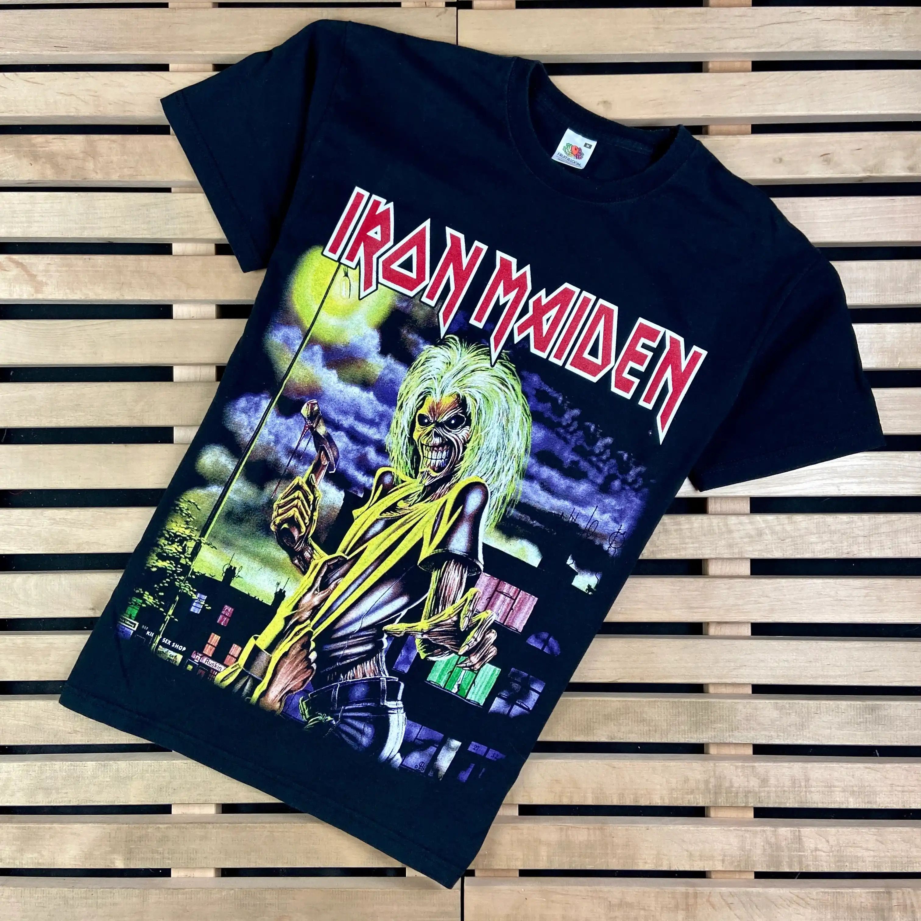 Band Tees × Iron Maiden × Vintage Mens Vintage T Shirt Iron Maiden Size M Size US M / EU 48-50 / 2 - 1 Thumbnail