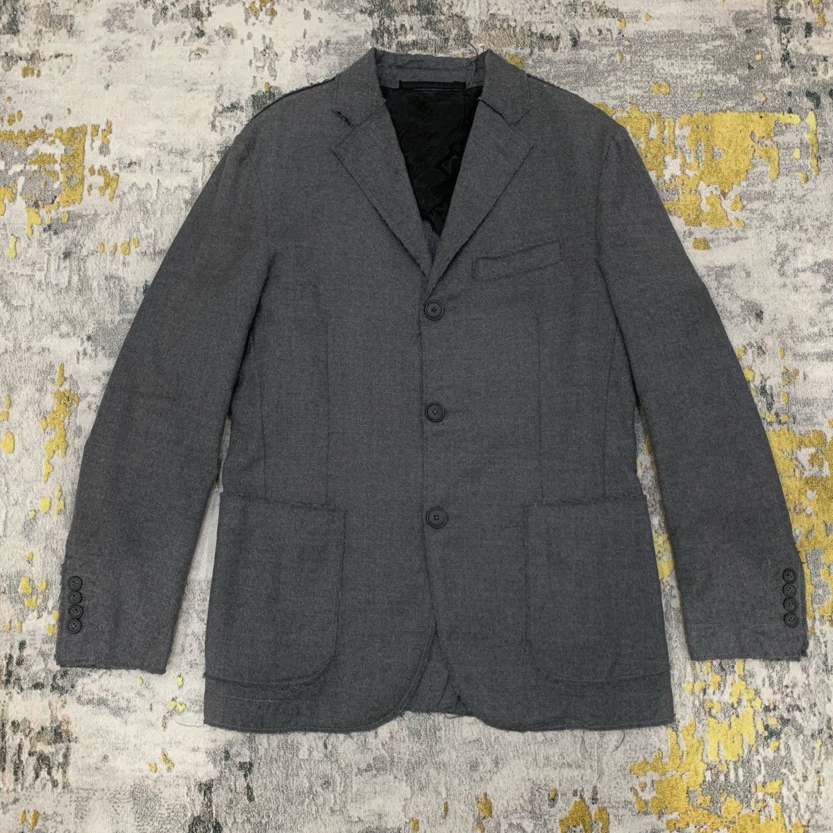 Nepenthes NEPENTHES X BARENA VENEZIA WOOL COAT BLAZER LIGHT GRAY Size US S / EU 44-46 / 1 - 3 Thumbnail