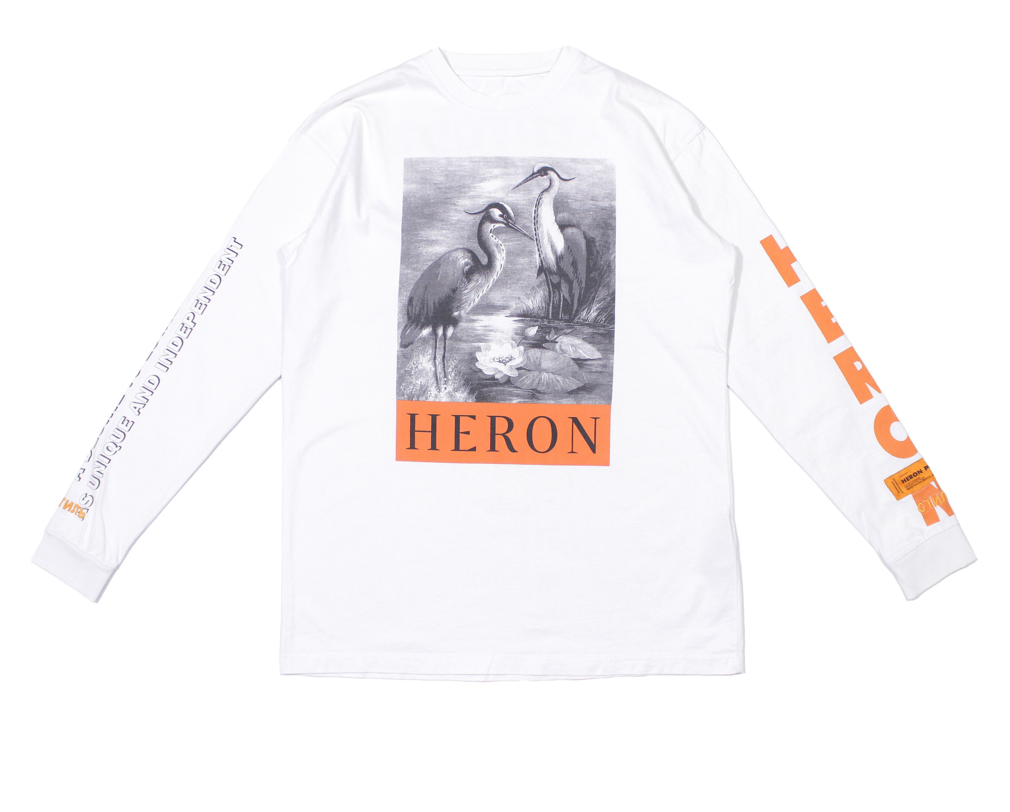 Heron Preston Crane Birds Big Logo СТИЛЬ Longsleeve Size US S / EU 44-46 / 1 - 1 Thumbnail
