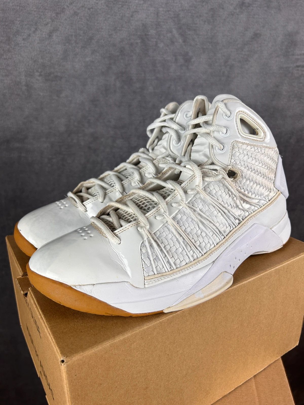Nike Nike Hyperdunk Lux White Gold Gum white basketball boots Size US 10 / EU 43 - 1 Thumbnail