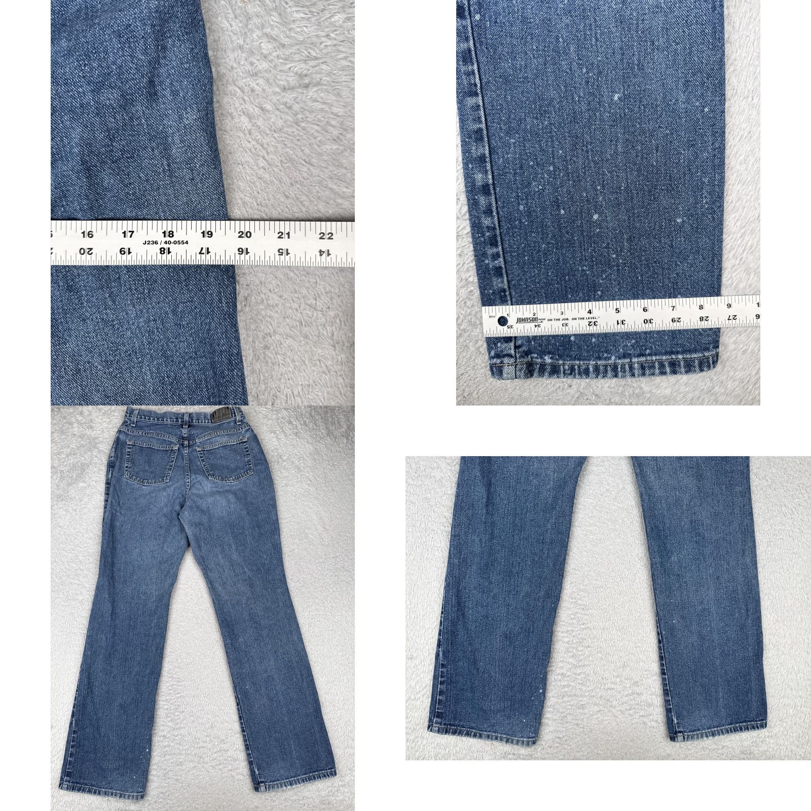Vintage VINTAGE NY Jeans Womens Jeans Bootcut 10 Blue 27x31 Distressed 5-Pocket Pockets 90s Size 32" / US 10 / IT 46 - 9 Thumbnail