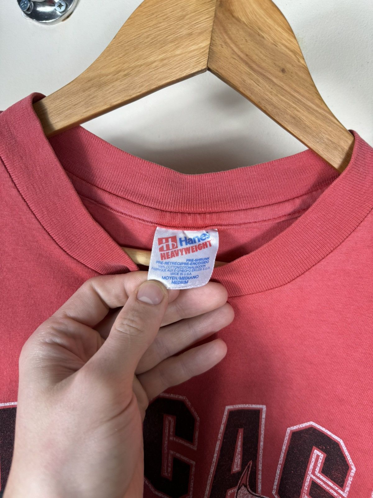 NBA × Vintage Vintage 90’s Chicago Bulls single stitch t shirts Size US M / EU 48-50 / 2 - 5 Thumbnail