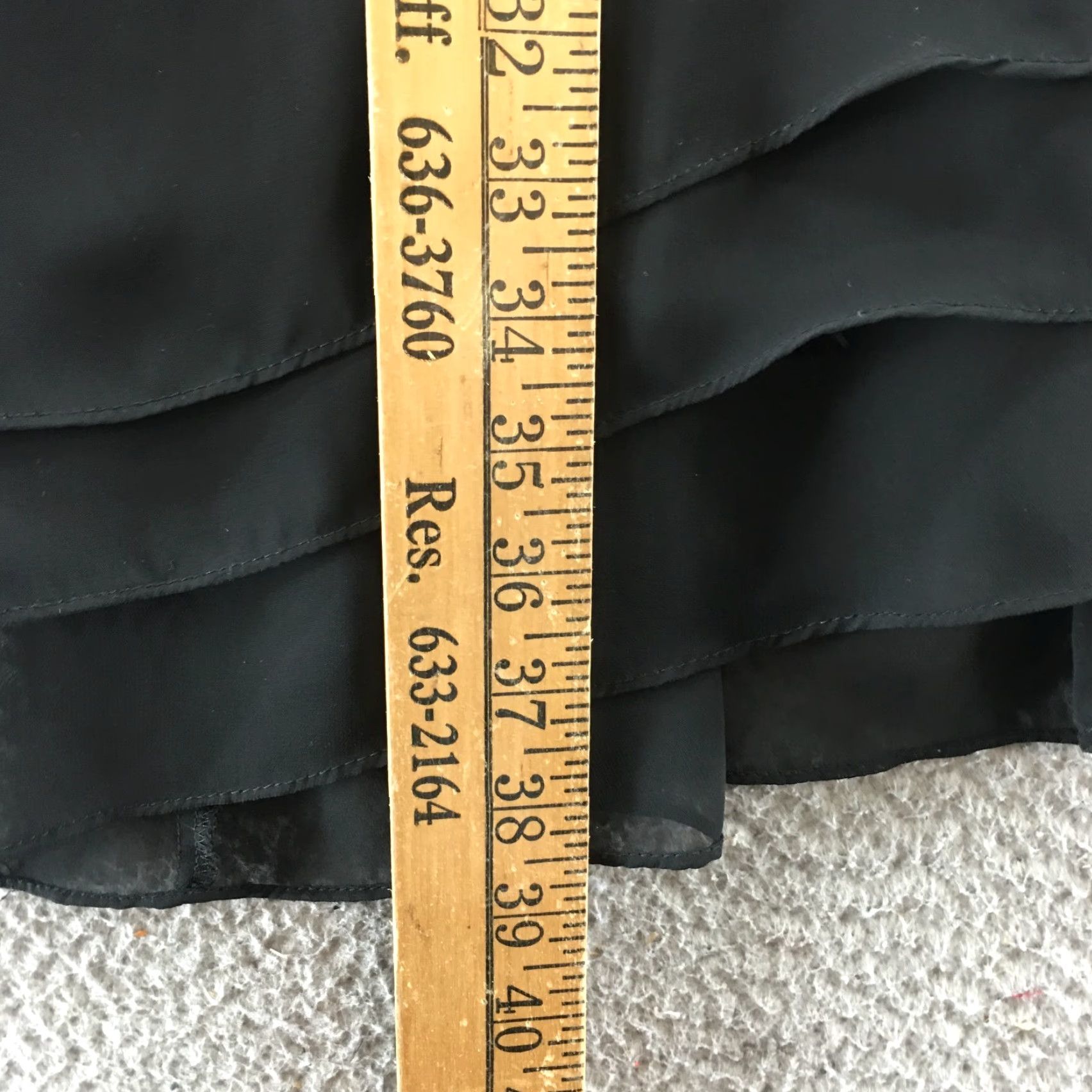Calvin Klein Calvin Klein Tiered Halter Dress Womens 6 Black Polyester Sleeveless Casual Size M / US 6-8 / IT 42-44 - 6 Thumbnail