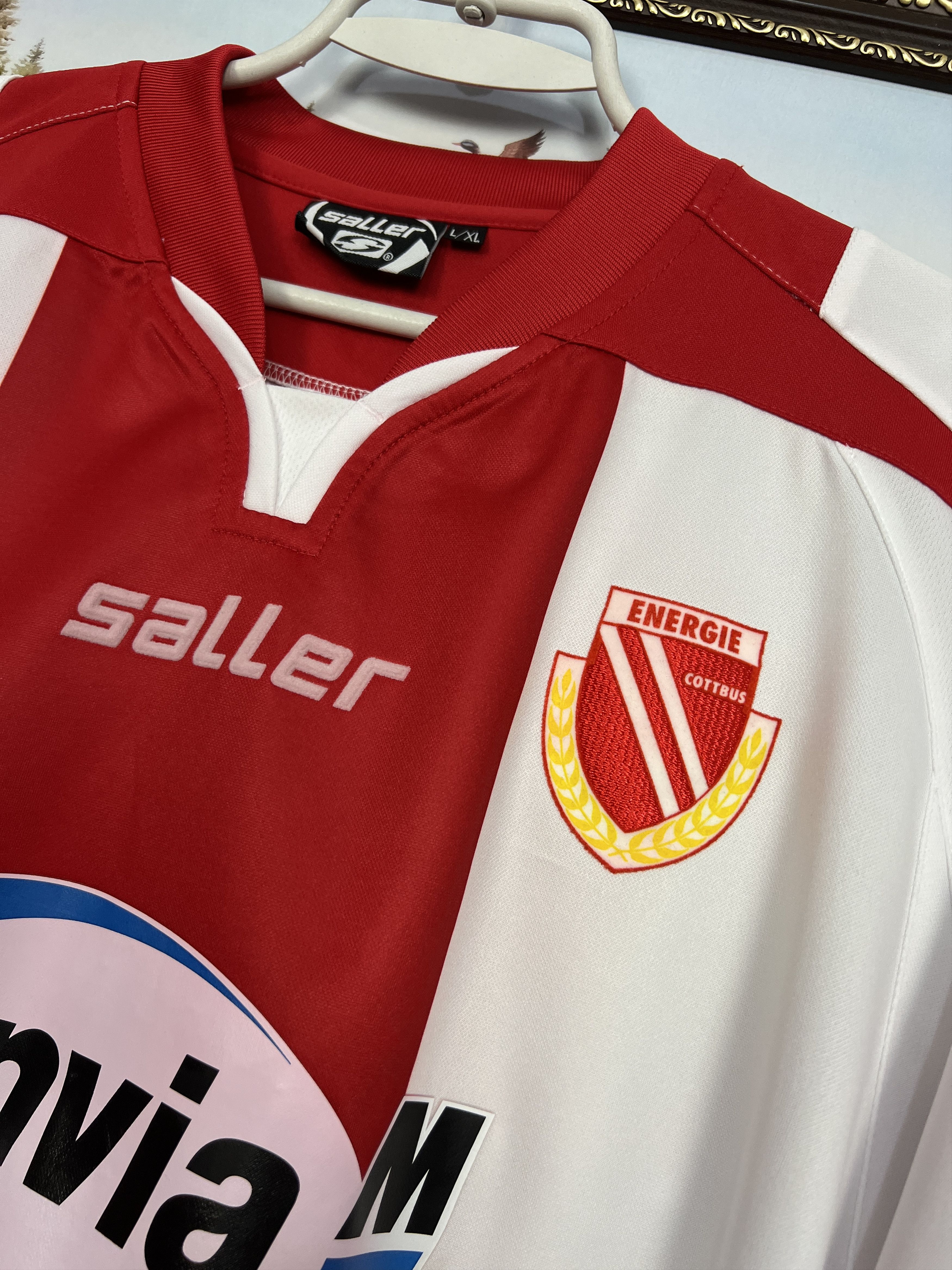 Vintage Energie Cottbus football shirt Soccer #29 Radu Jersey Trikot Size US XL / EU 56 / 4 - 9 Thumbnail