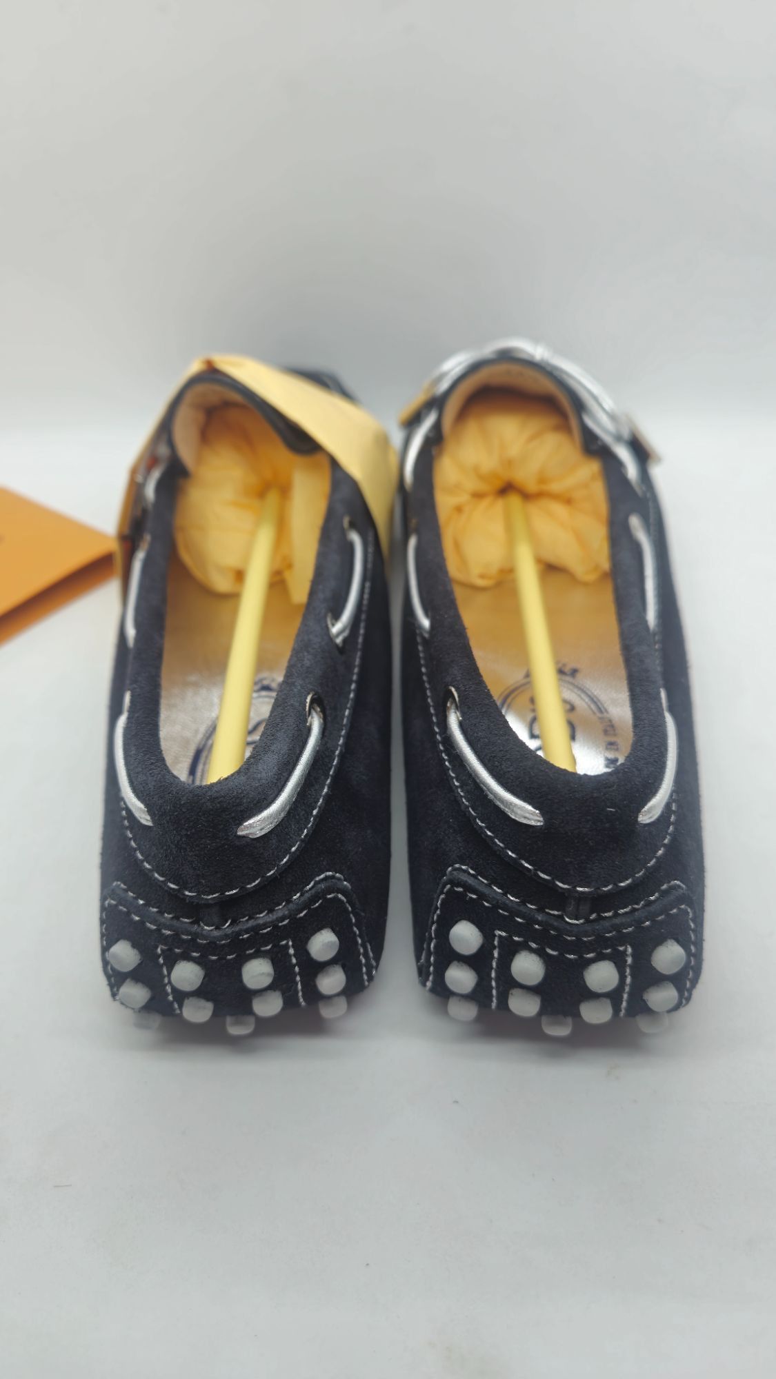 Tod's Tods Black Suede Gommino Driving Loafers With Rubber Pebble Size US 8.5 / IT 38.5 - 2 Thumbnail