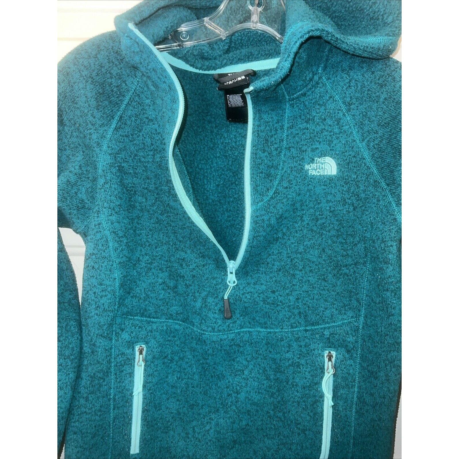 The North Face The North Face Hoodie Jacket Women's Small Green 1/2 Zip Size S / US 4 / IT 40 - 6 Thumbnail