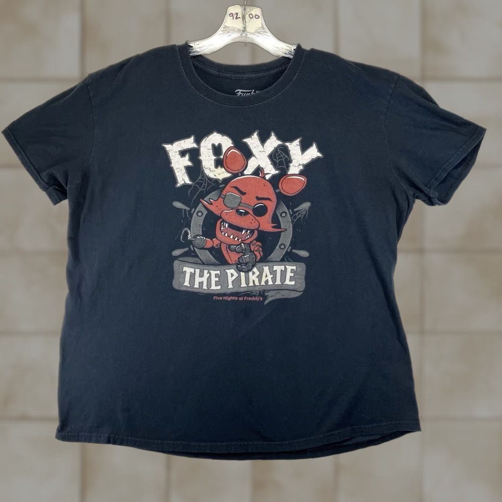 Vintage Funko Pop! T Shirt Five Nights at Freddy's Foxy Pirate Freddy & Friends Mens XL Size US XL / EU 56 / 4 - 1 Thumbnail