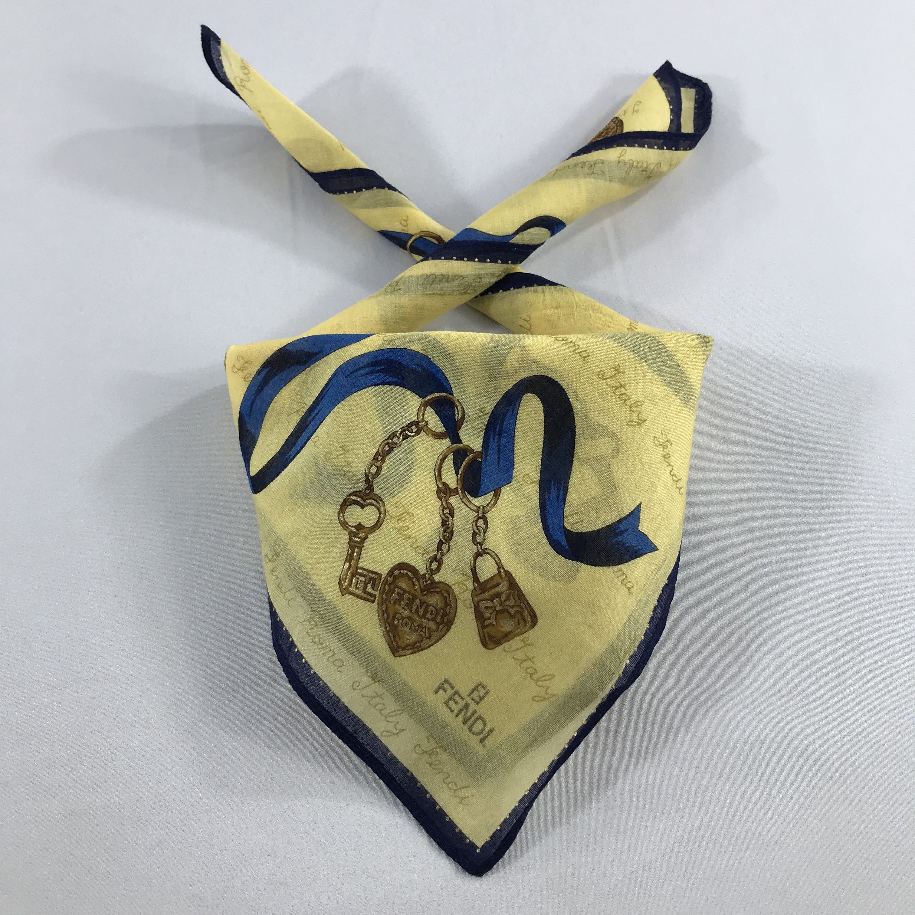 Vintage Vintage Fendi Bandana / Handkerchief / Neckerchief - S2525 Size ONE SIZE - 3 Thumbnail