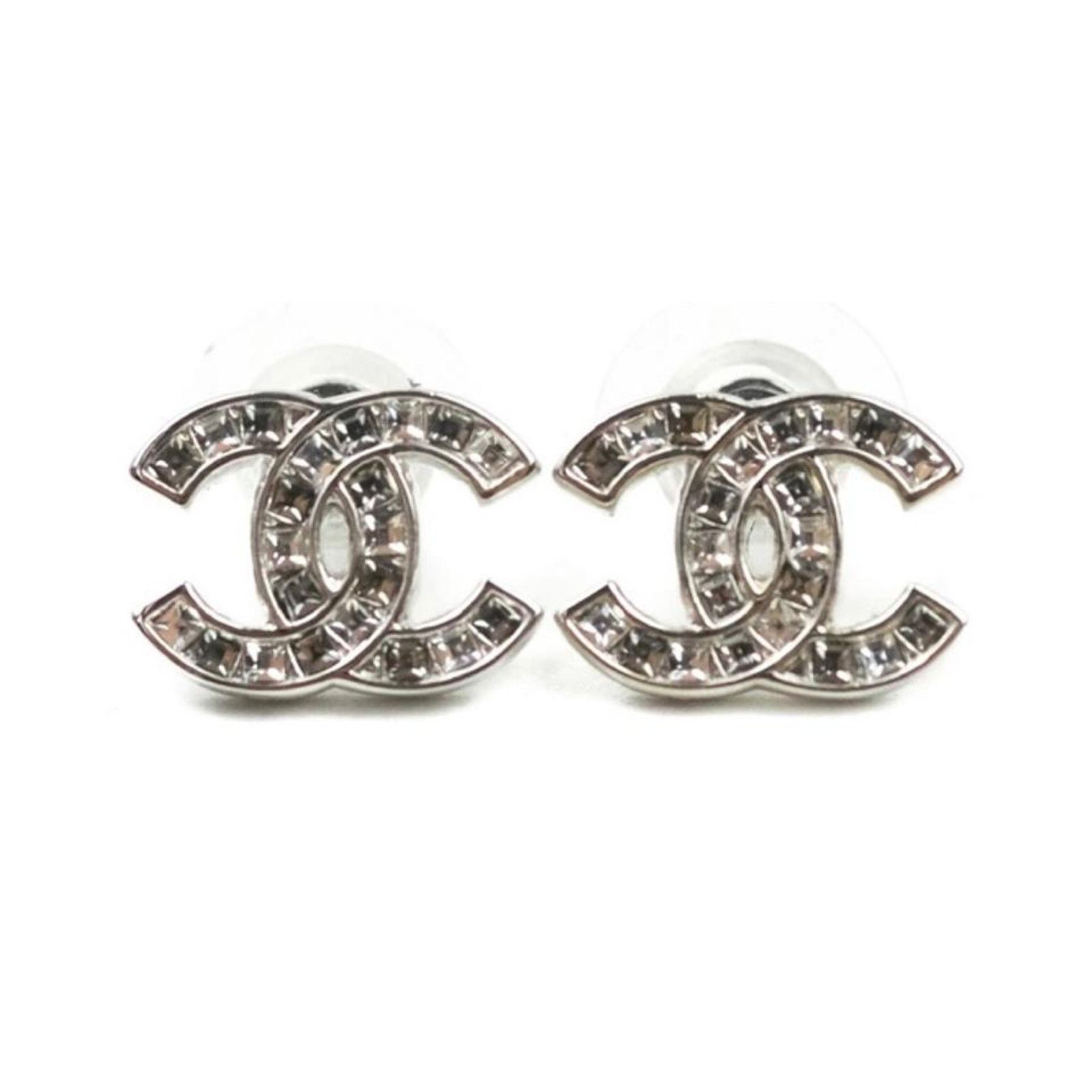 Chanel CC crystal logo earrings Size ONE SIZE - 1 Thumbnail