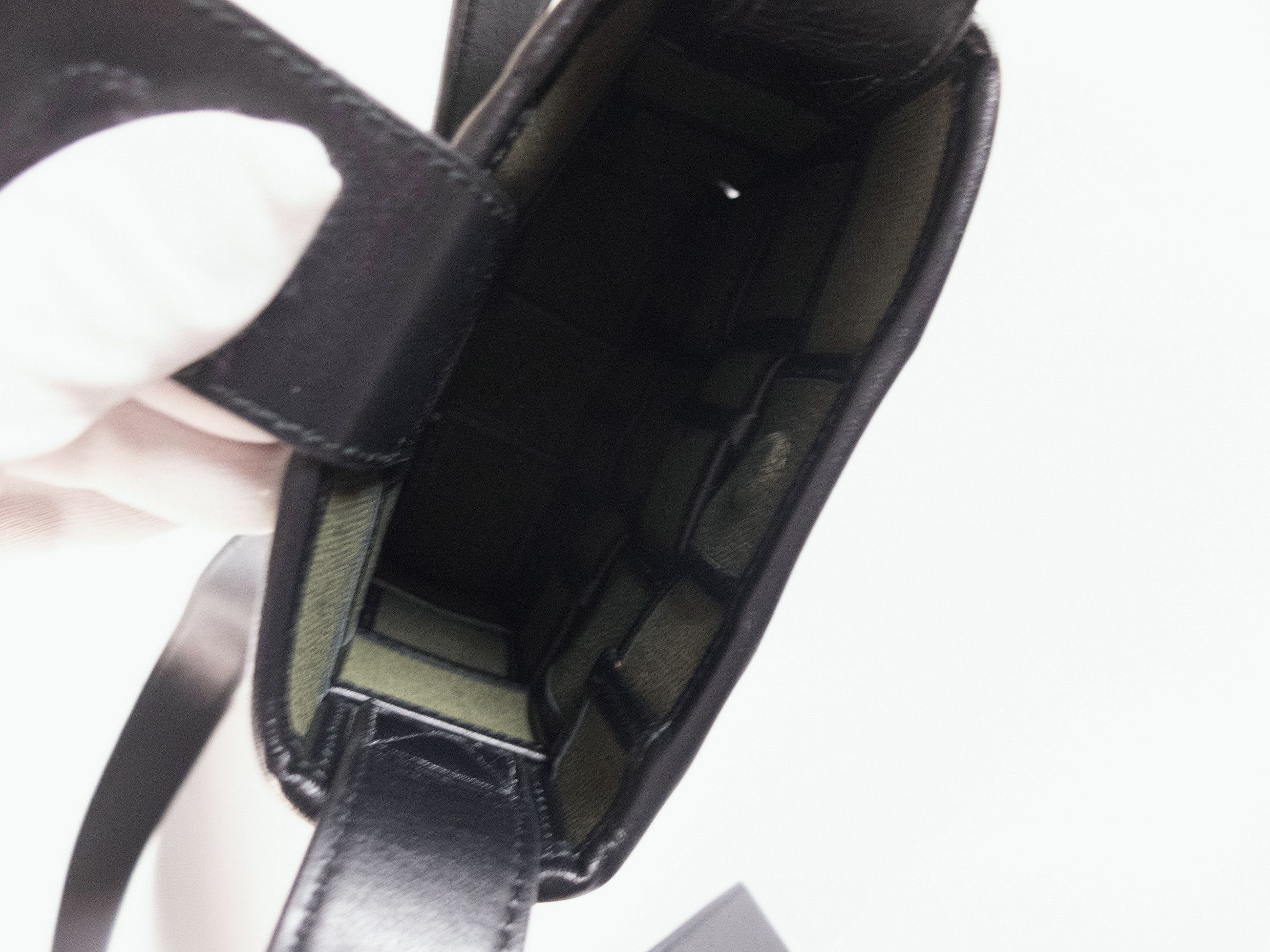 Bottega Veneta BOTTEGA VENETA Cassette green & black canvas crossbody bag Size ONE SIZE - 8 Thumbnail
