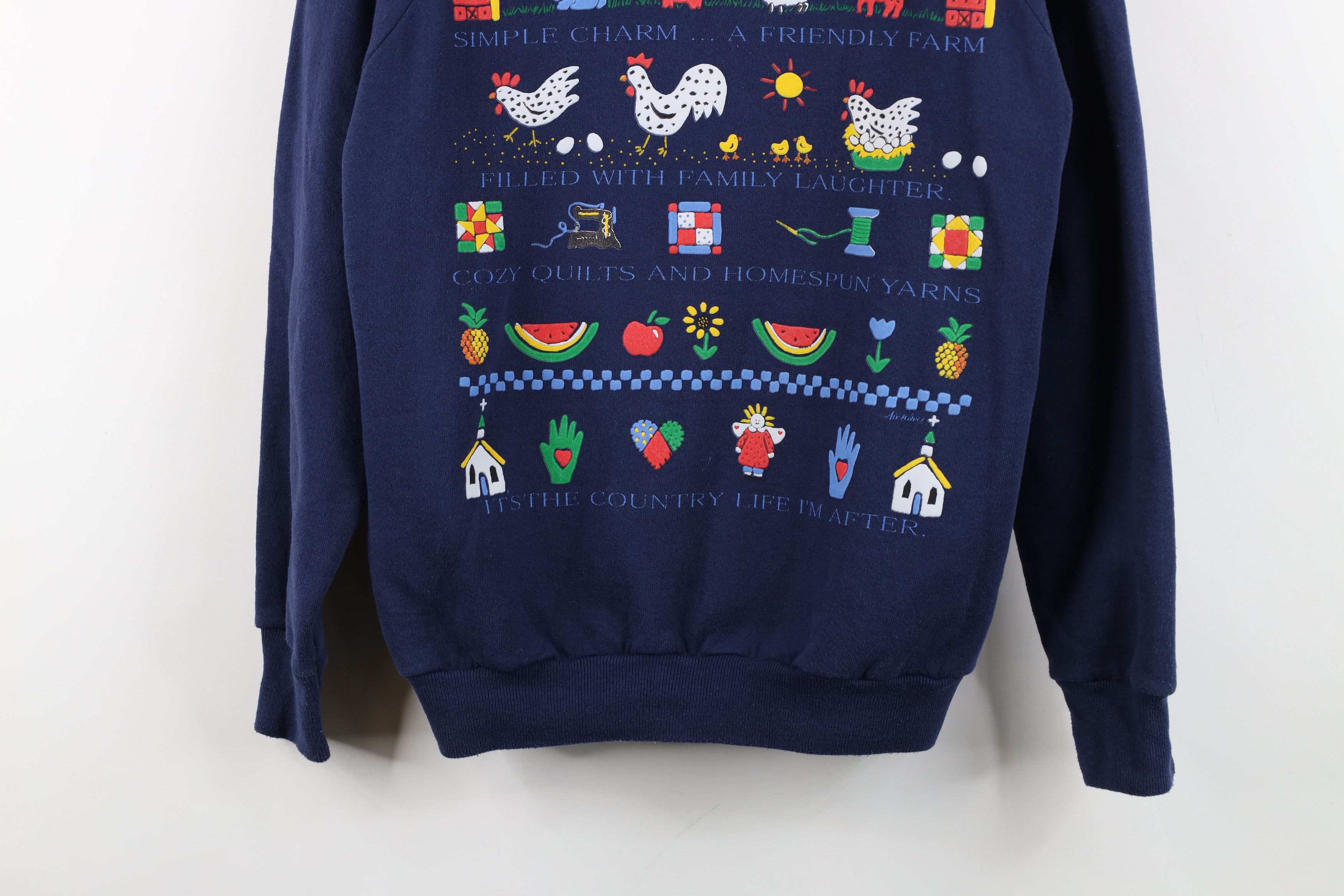Vintage Vintage 90s Country Farmhouse Animal Crewneck Sweatshirt Size M / US 6-8 / IT 42-44 - 3 Thumbnail