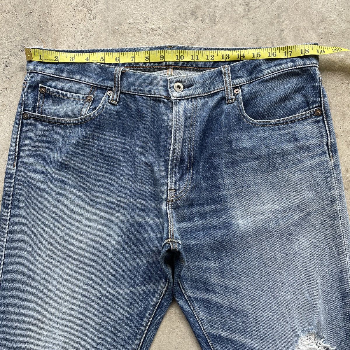 Japanese Brand W38💥 Vintage Japanese Faded Distressed Jeans Denim Pants Size US 38 / EU 54 - 5 Thumbnail