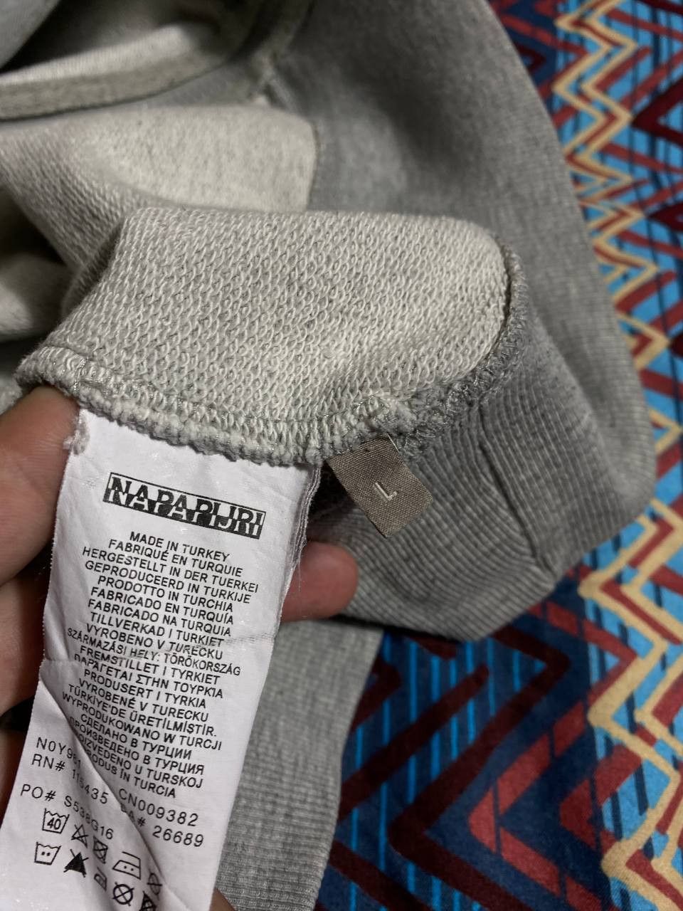 Napapijri × Vintage Napapijri Vintage Y2K Sweatshirt Zip Patch Rare Hype Size US L / EU 52-54 / 3 - 4 Thumbnail
