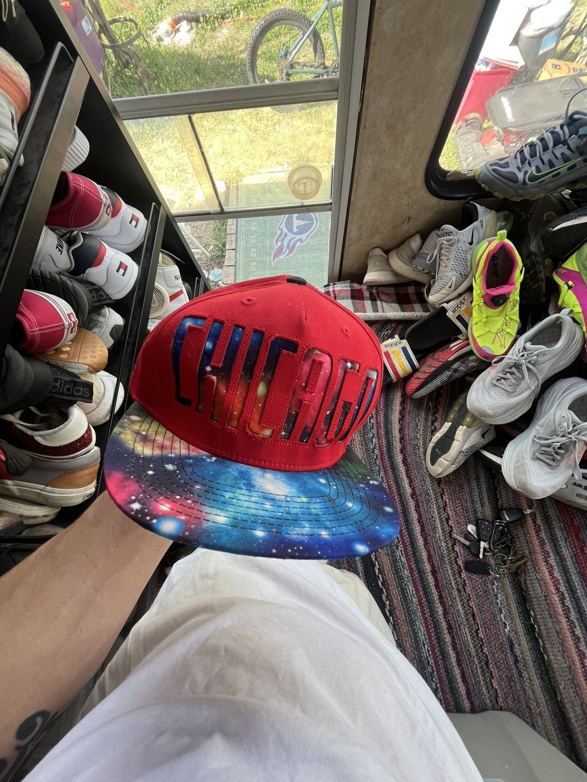 Other Galaxy Red Chicago Bulls Hat Size ONE SIZE - 7 Thumbnail