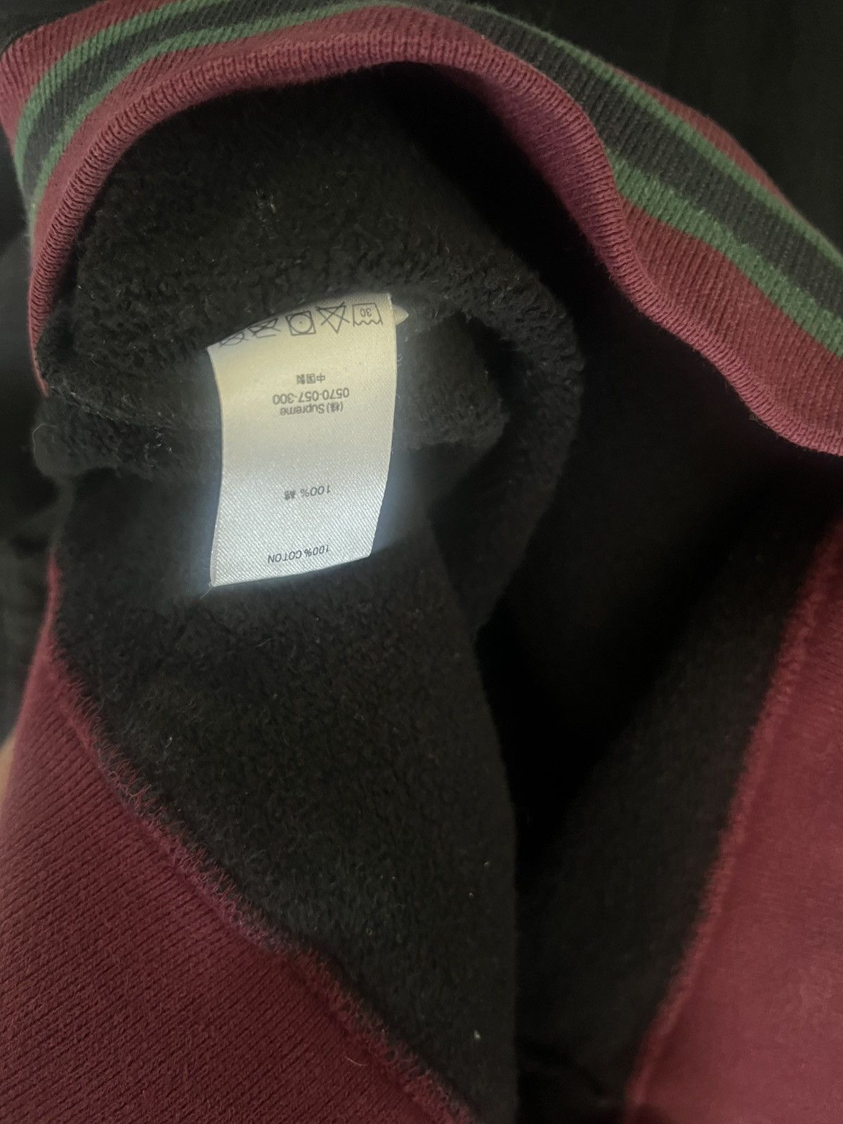 Supreme Supreme stripe rib hoodie Size US M / EU 48-50 / 2 - 8 Thumbnail