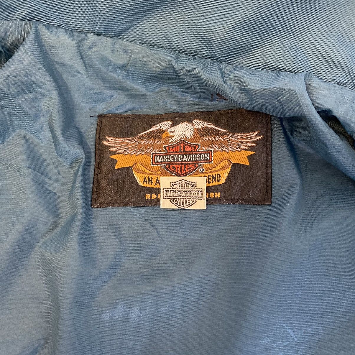 Harley Davidson Vintage Harley Davidson Patches Nylon Zipper Jacket Size US L / EU 52-54 / 3 - 22 Thumbnail