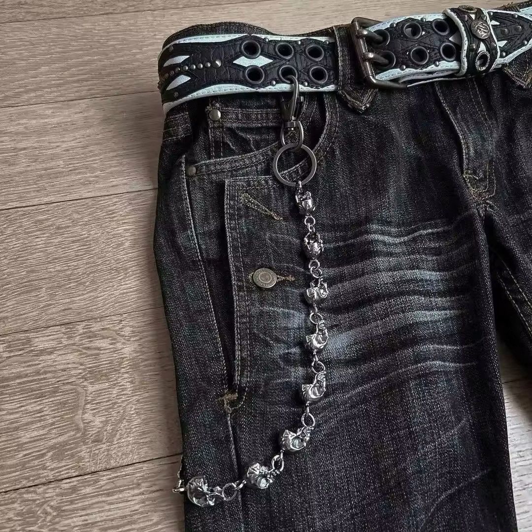 Japanese Brand × Vintage Embroidered Women Micro Flared Jeans Size 32" / US 10 / IT 46 - 3 Thumbnail