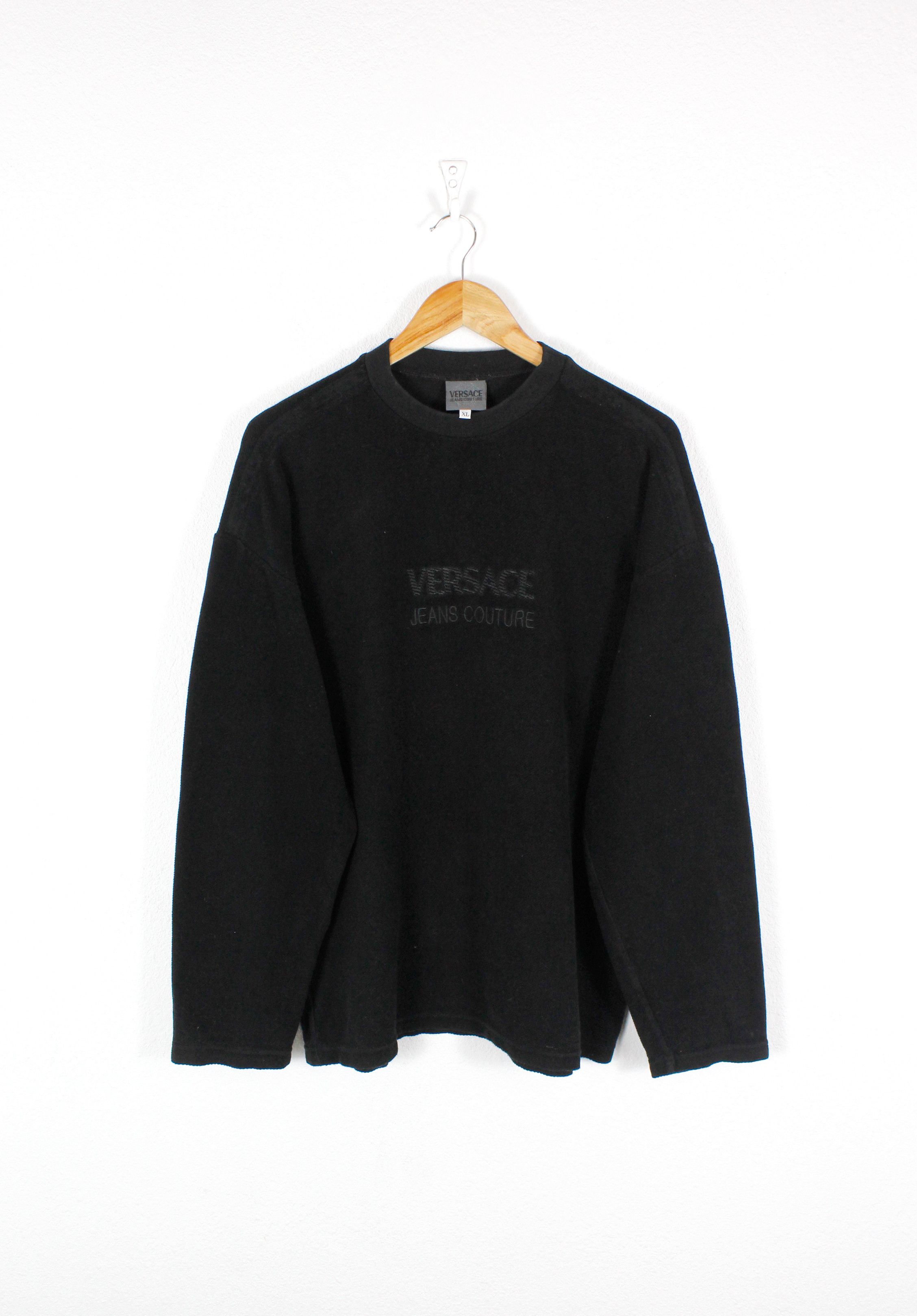 Versace Jeans Couture Vintage Versace Jeans Couture Logo Velvet Waffle Sweater Size US L / EU 52-54 / 3 - 1 Thumbnail