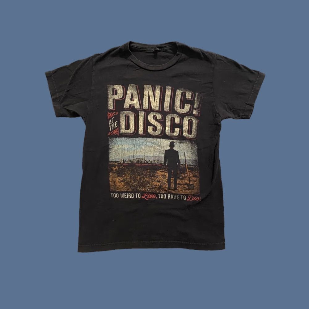 Tultex Panic! At The Disco Graphic Band T Shirt Too Weird To Live Small Men Black Cotton Tultex Short Sleeve Crew Neck Singers Rock Music Emo Shirt Size US S / EU 44-46 / 1 - 1 Thumbnail
