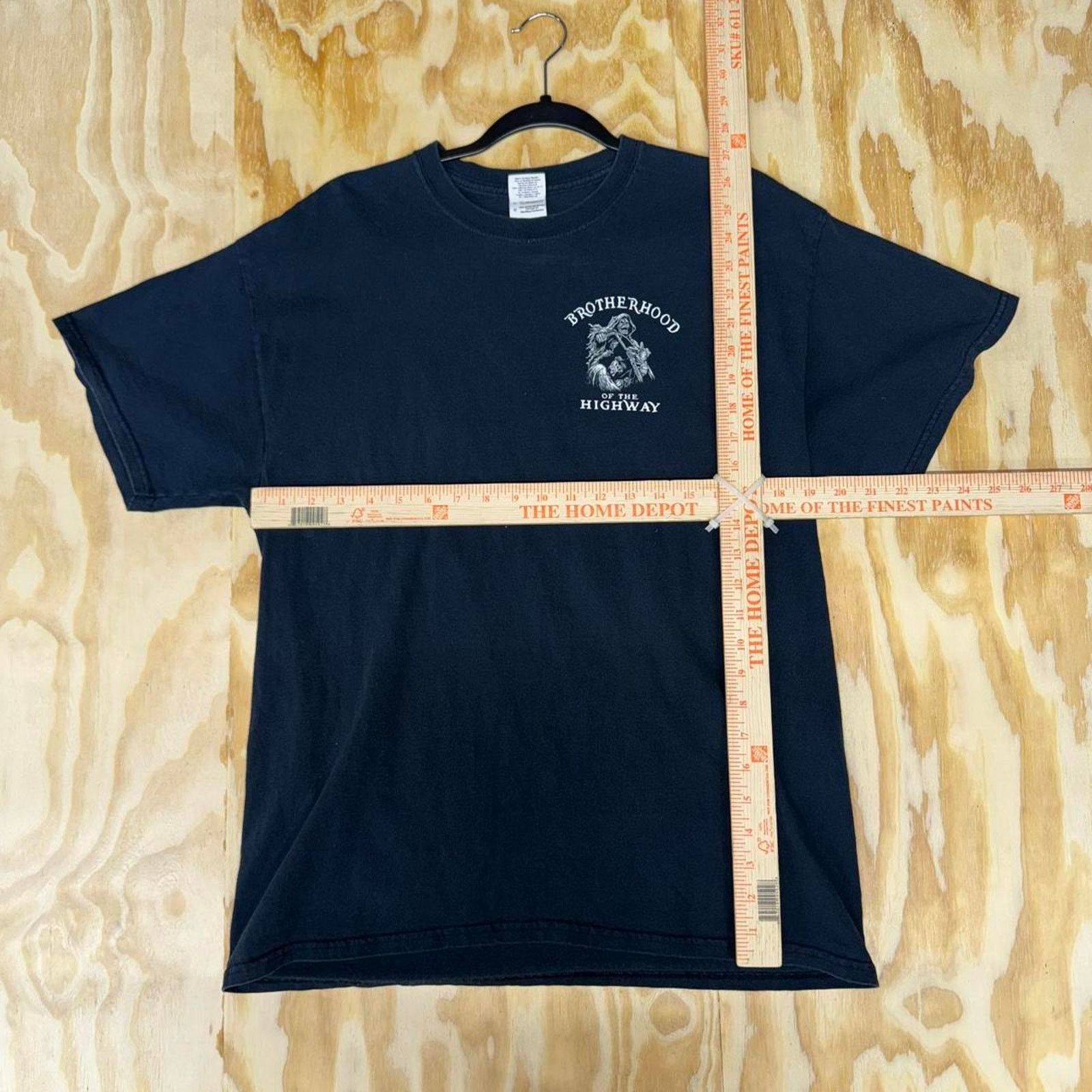 Vintage Vintage y2k brotherhood of the highway motorcycle t-shirt Size US L / EU 52-54 / 3 - 3 Thumbnail