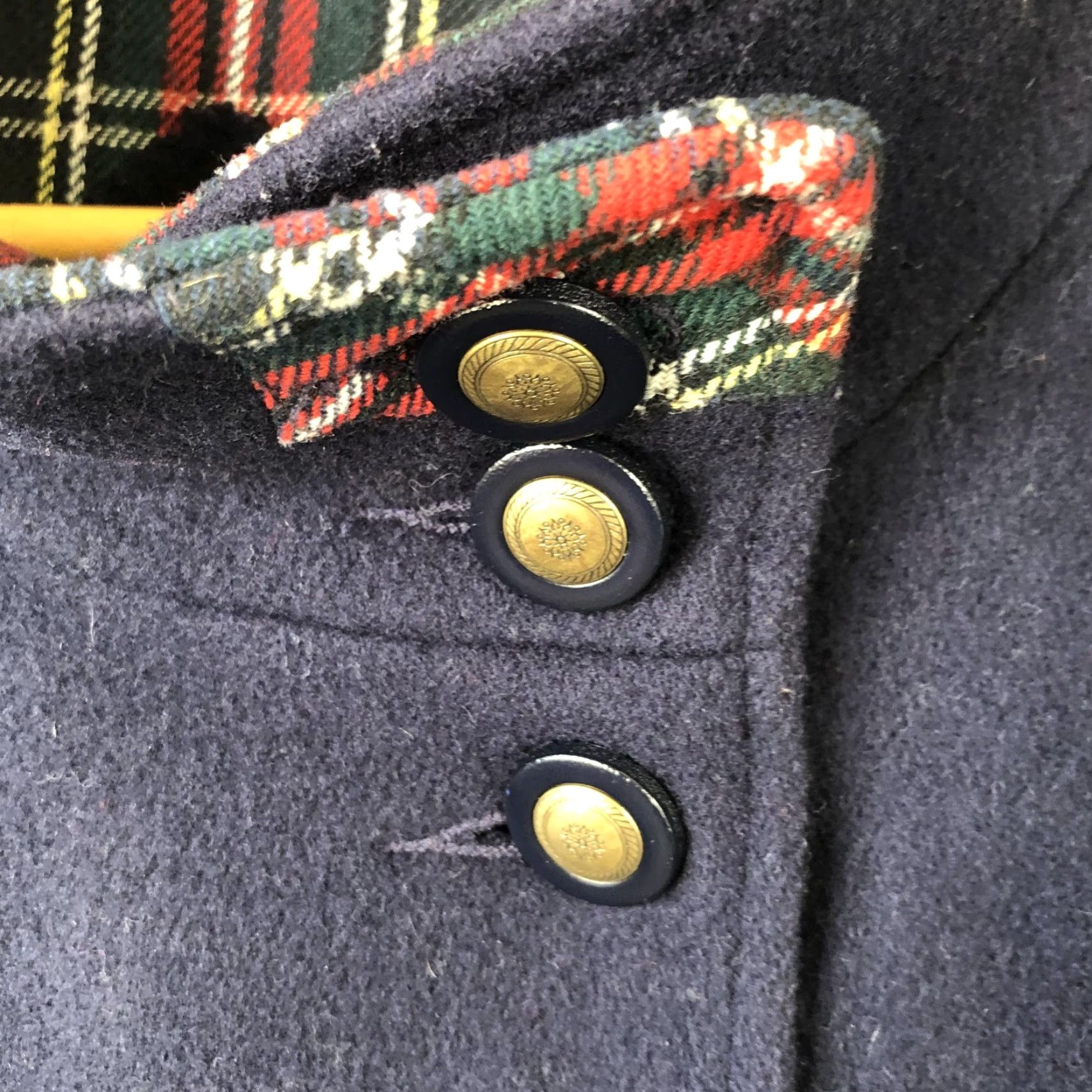Mackintosh VINTAGE Mackintosh of New England Coat XL Blue Wool All Outdoors 80s Oversized Womens Size XL / US 12-14 / IT 48-50 - 4 Thumbnail