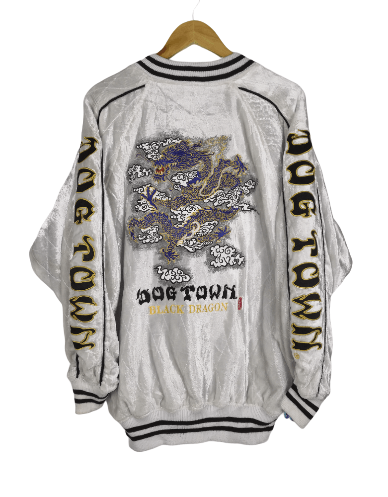 dog town BLACK DRAGON スカジャン X-LARGE Vintage Japanese Sukajan Dog Town Black Dragon Skateboard