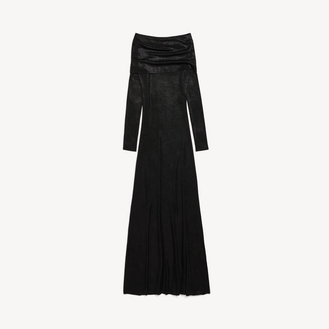 Balenciaga o1in1g0326 Off-Shoulder Maxi Dress in Black Size S / US 4 / IT 40 - 1 Thumbnail