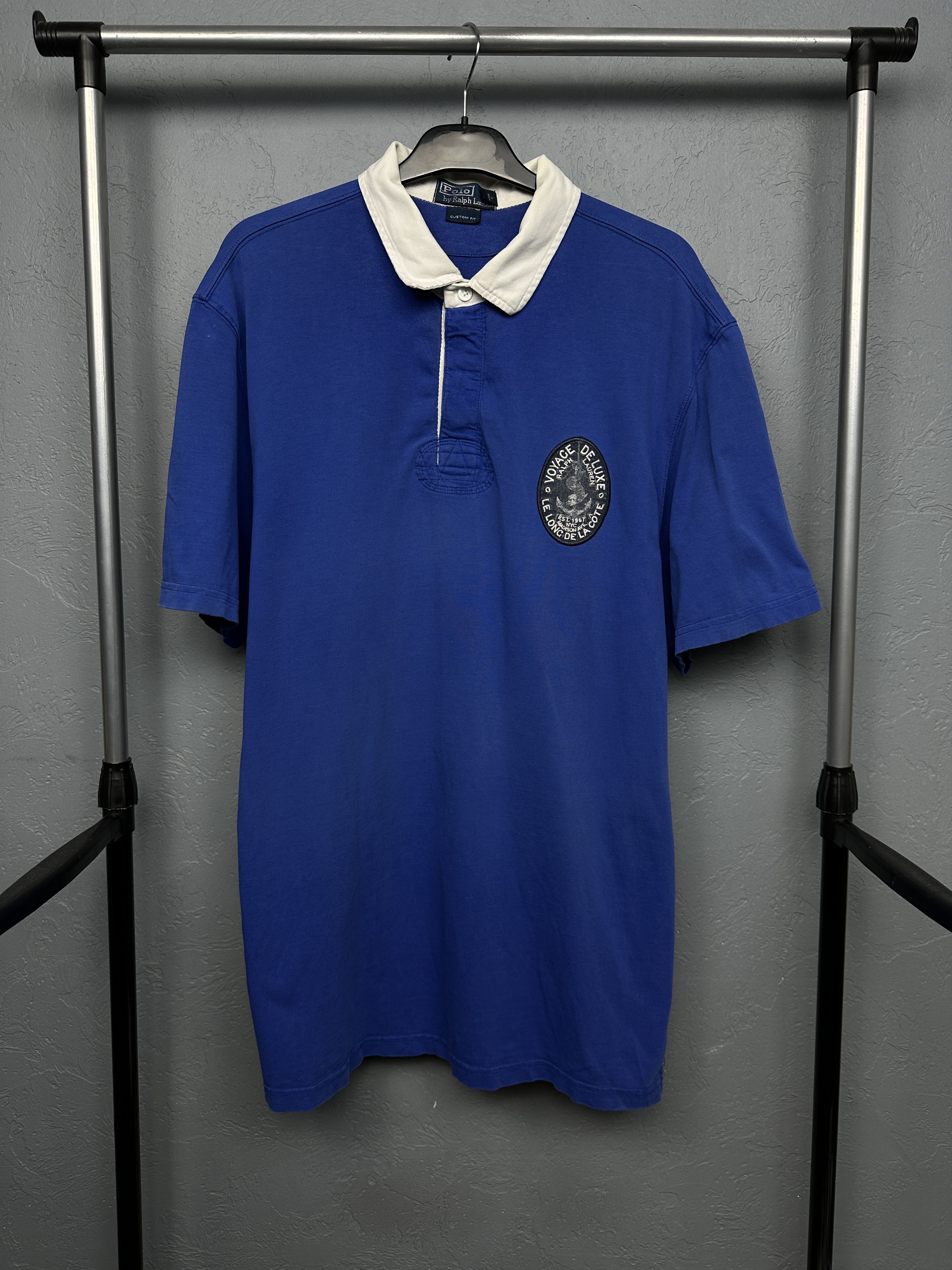 Polo Ralph Lauren Polo Ralph Lauren Voyage Deluxe Mens Rugby Polo Shirt Size US XXL / EU 58 / 5 - 1 Thumbnail