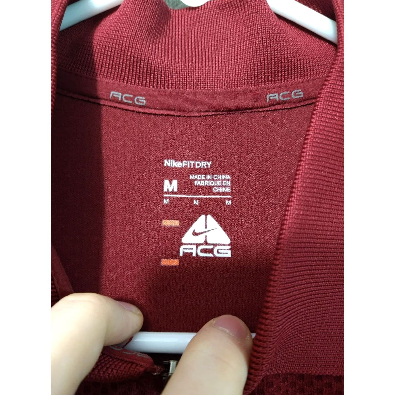 Nike ACG Nike ACG Shirt Mens M Red Nike Dri-Fit Polo Short Sleeve 1/4 Zip Outdoor Sports Golf Polo Shirt Size US M / EU 48-50 / 2 - 5 Thumbnail