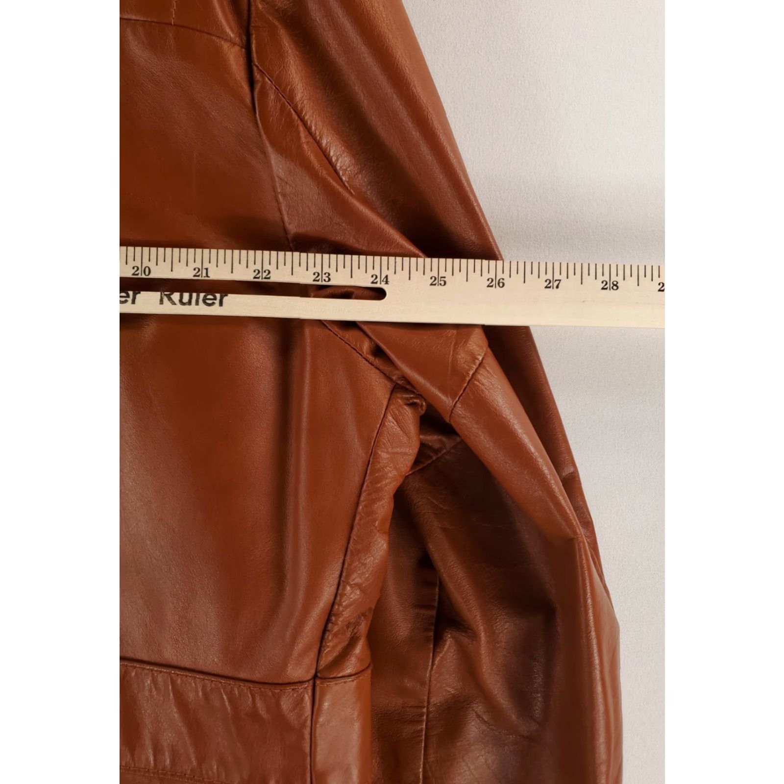 Sears VINTAGE Sears Leather Shop VTG 70s Leather Jacket Car Coat Brown Mens 46 Reg Jacket Mens Brown 46 Reg Size US S / EU 44-46 / 1 - 5 Thumbnail