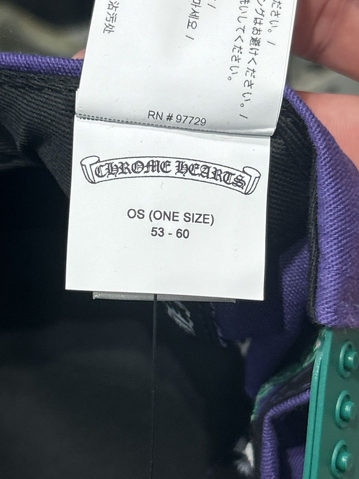 Chrome Hearts Chrome hearts purple/green CH baseball cap Size ONE SIZE - 9 Thumbnail