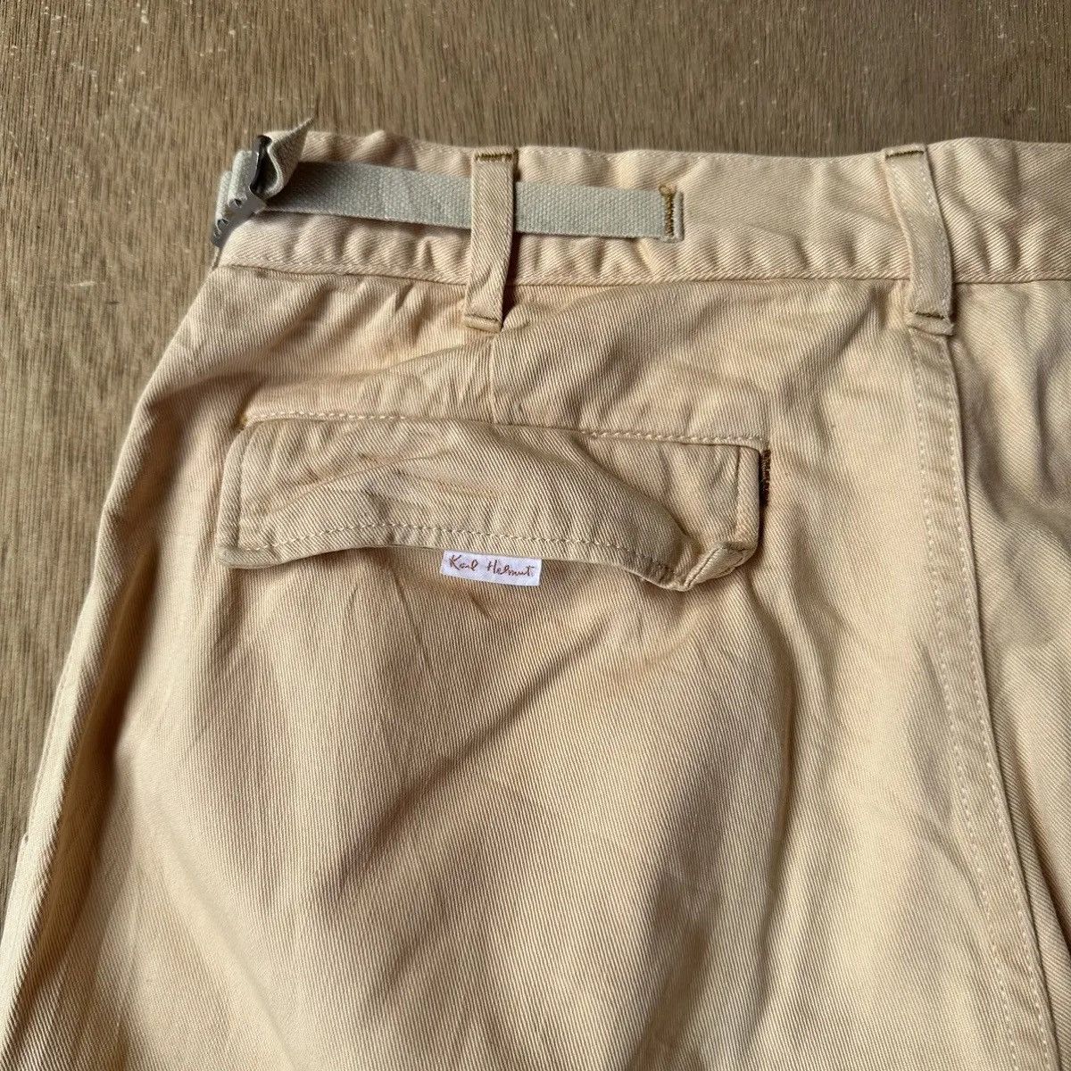 Karl Helmut W29 L31🔥VINTAGE KARL HELMUT PATCH WORKWEAR BAGGY MADE JAPAN Size US 29 - 13 Thumbnail