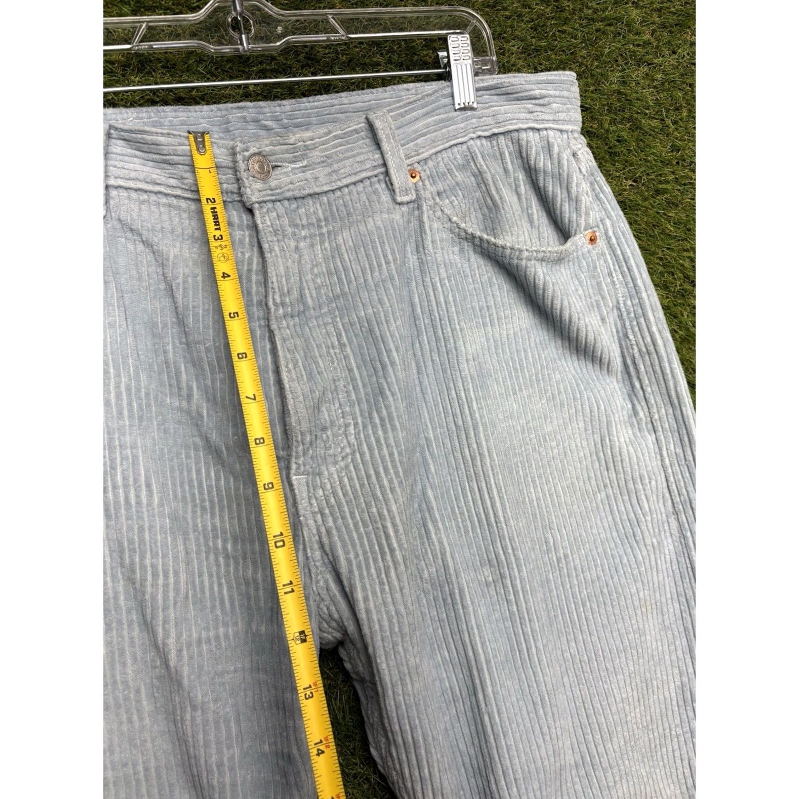 Levi's VINTAGE Levi's 505 Corduroy Pants Mens 38x30 Gray Regular Straight Leg Khakis 90s USA Mens Size US 38 / EU 54 - 5 Thumbnail