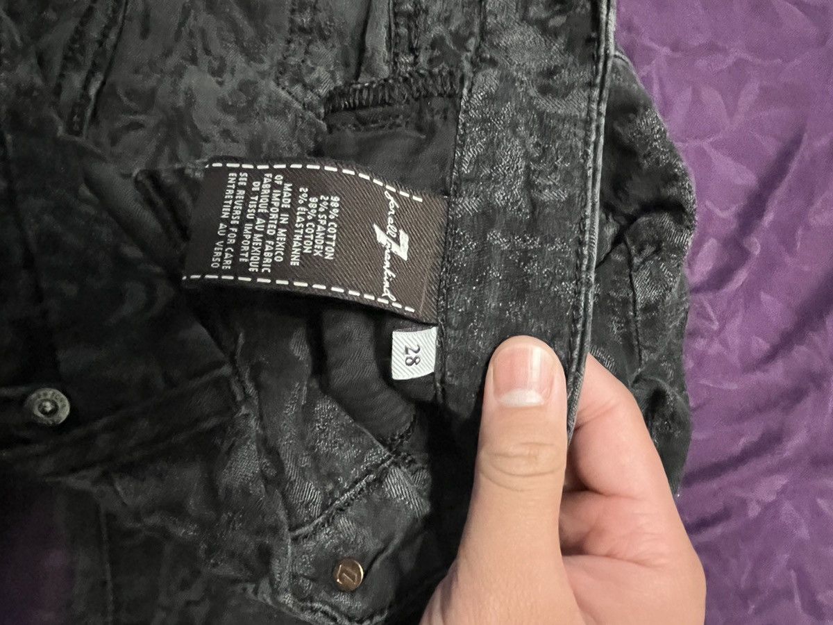 7 For All Mankind 7 For All Mankind Skinny Jeans Black floral Sz 28 Floral Size 28" / US 6 / IT 42 - 3 Thumbnail