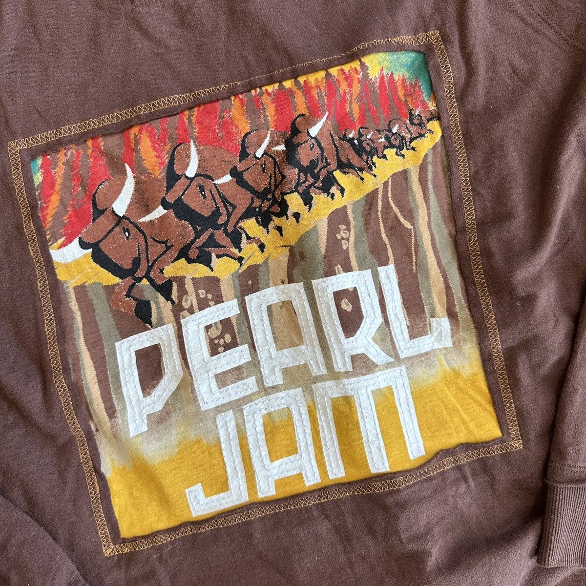 Band Tees × Vintage Crashious Roadside Pearl Jam 06 Limited Hooded Sweatshirt XL Size US XL / EU 56 / 4 - 4 Thumbnail