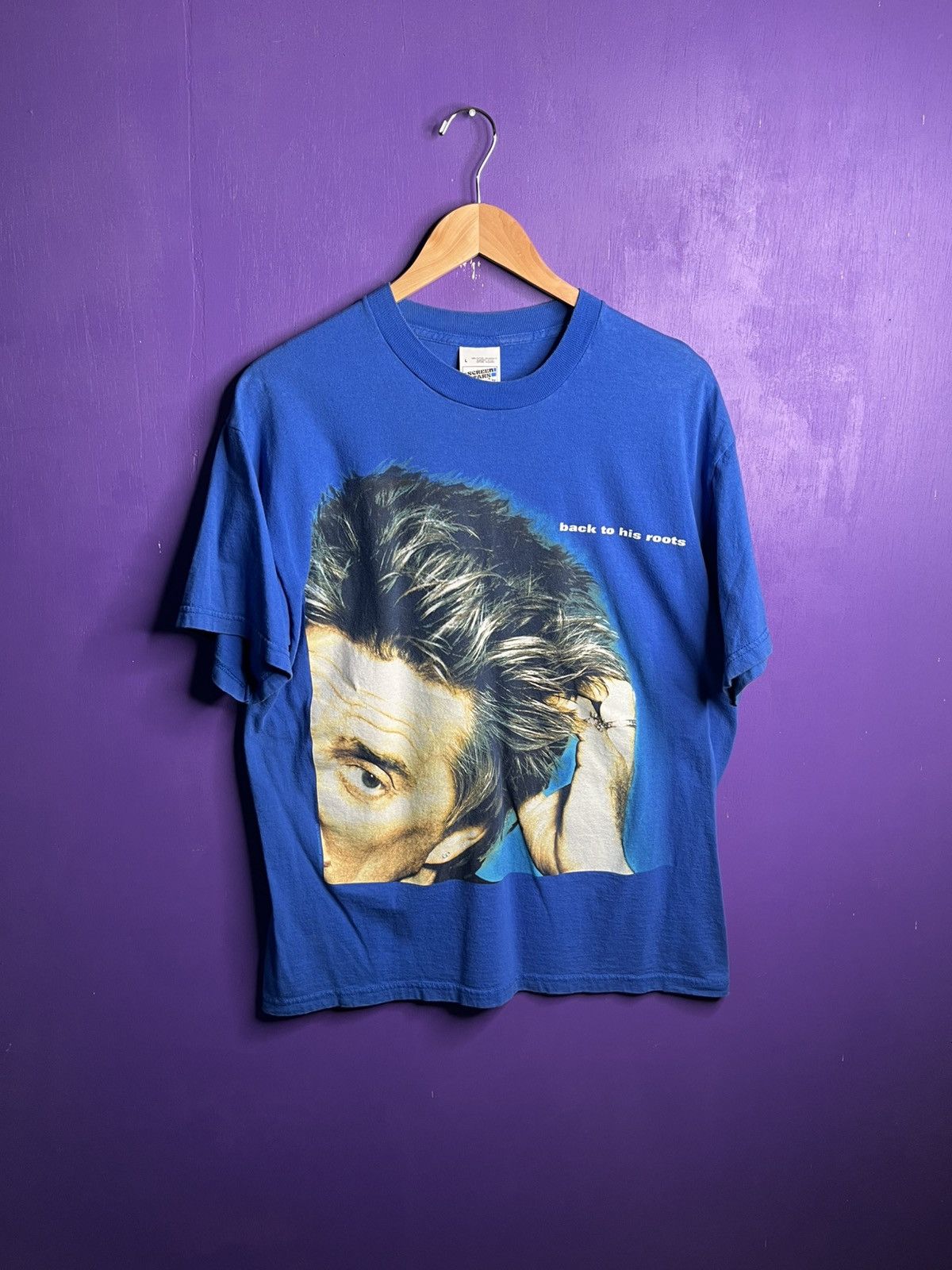 Band Tees × Vintage Vintage 90s Rod Stewart back to his roots tour tee Size US L / EU 52-54 / 3 - 1 Thumbnail