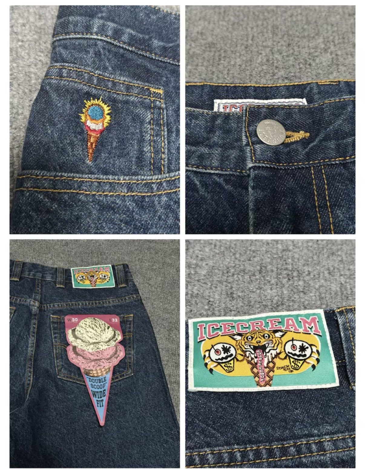 Billionaire Boys Club Print Washed Jeans Billionaire Boys Club Size US 33 - 5 Thumbnail